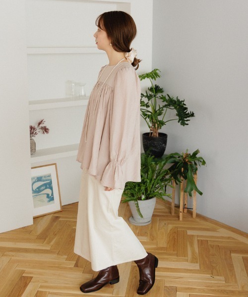 flower(フラワー)の「スイートフレアブラウス2(シャツ/ブラウス・レディース・ピンク/ホワイト・FREE)」の22枚目の写真