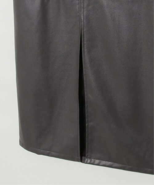 VENCEEXCHANGE(ヴァンスエクスチェンジ)の「フェイクレザーストレートスカート(スカート・レディース・チャコールグレー/ブラック・FREE)」の10枚目の写真