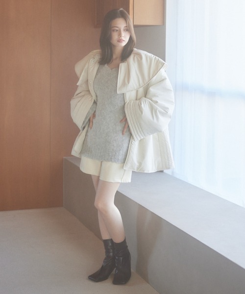 pomiii（ポミー）の「レザーショートパンツ（その他パンツ・レディース・ブラウン/アイボリー・MEDIUM/SMALL）」の7枚目の写真