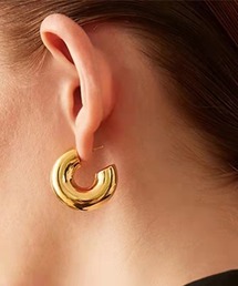 ボリュームリングピアス