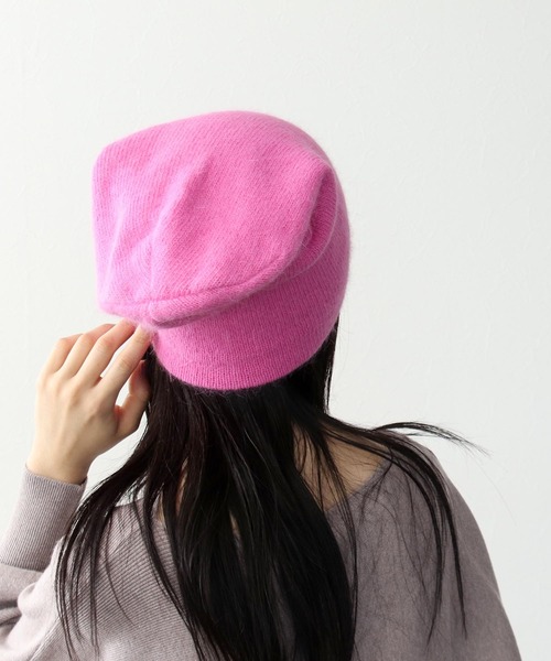 Three Four Time(スリーフォータイム)の「シャギーボリュームニットワッチ(ニットキャップ/ビーニー・レディース・グリーン/ピンク/アイボリー/チャコールグレー・FREE)」の9枚目の写真