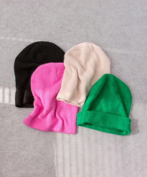 Three Four Time(スリーフォータイム)の「シャギーボリュームニットワッチ(ニットキャップ/ビーニー・レディース・グリーン/ピンク/アイボリー/チャコールグレー・FREE)」の15枚目の写真