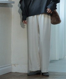 OPAQUE.CLIP | 裏起毛 イージーワイドストレートパンツ/ネオサーモ【蓄熱素材/洗濯機洗い可】(その他パンツ)