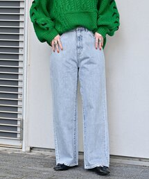 B.C STOCK | ミドルローライズリニアフレア5ポケット JEAN(デニムパンツ)