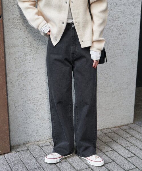 B.C STOCK(ベーセーストック)の「ミドルローライズリニアフレア5ポケット JEAN(デニムパンツ・レディース・ブルー/ブラック/ブルー系その他・MEDIUM/SMALL)」の7枚目の写真