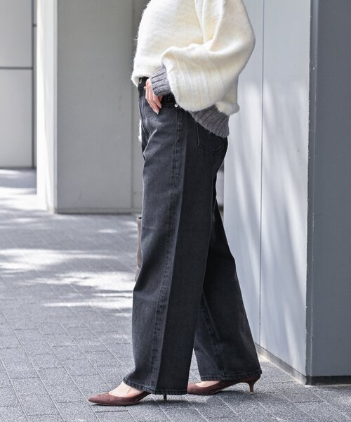 B.C STOCK(ベーセーストック)の「ミドルローライズリニアフレア5ポケット JEAN(デニムパンツ・レディース・ブルー/ブラック/ブルー系その他・MEDIUM/SMALL)」の14枚目の写真