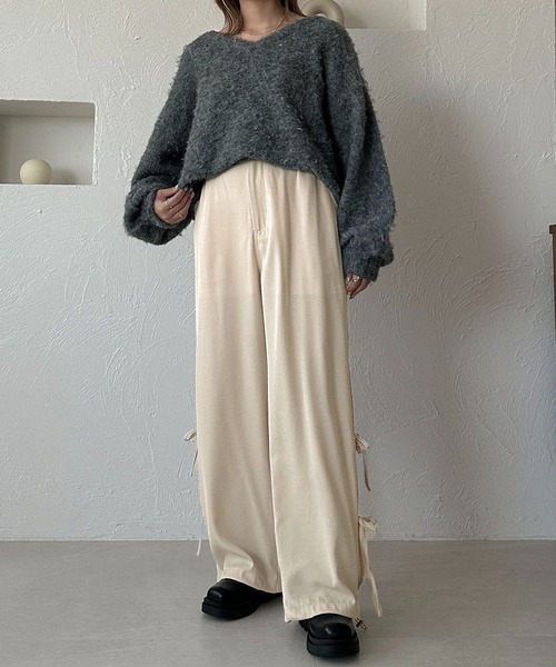 apres jour clair】サイドリボンカーゴパンツ【ZOZOTOWN限定アイテム