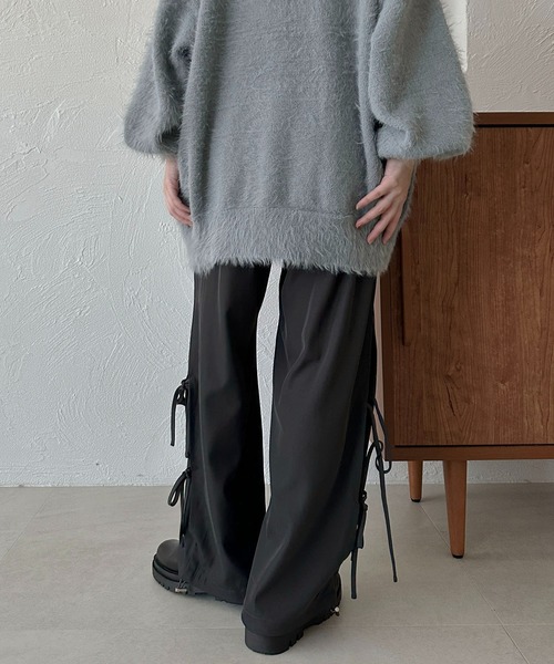 apres jour clair（アプレジュールクレア）の「【apres jour clair】サイドリボンカーゴパンツ【ZOZOTOWN限定アイテム】（その他パンツ・レディース・チャコールグレー/アイボリー/ブラウン系その他・X-LARGE/フリー）」の14枚目の写真