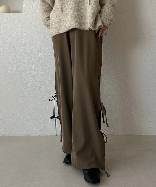 apres jour clair（アプレジュールクレア）の「【apres jour clair】サイドリボンカーゴパンツ【ZOZOTOWN限定アイテム】（その他パンツ・レディース・チャコールグレー/アイボリー/ブラウン系その他・X-LARGE/フリー）」の21枚目の写真