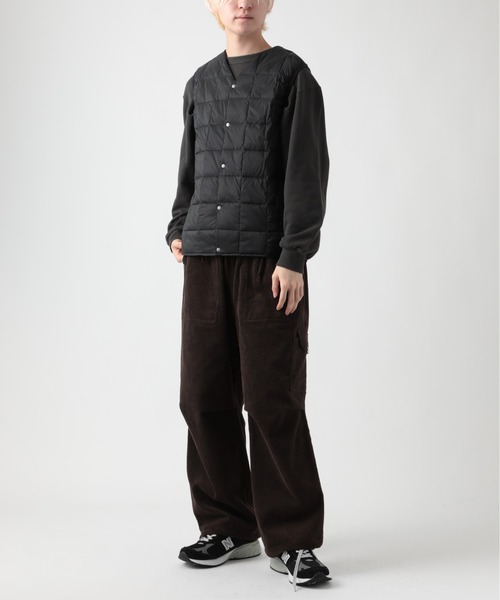 TAION（タイオン）の「【TAION】TAION-001 V NECK BUTTON DOWN VEST（ダウンベスト・メンズ・ネイビー/ブラック/カーキ/オフホワイト・M/L/XL/S）」の16枚目の写真