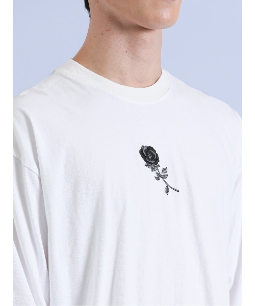 semantic design(セマンティックデザイン)の「【コットン100%】セマンティックデザイン グランジ クルーネック長袖Tシャツ(Tシャツ/カットソー・メンズ・ホワイト/ブラック・LARGE/MEDIUM)」の9枚目の写真