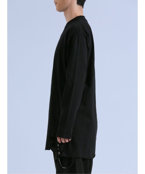 semantic design(セマンティックデザイン)の「【コットン100%】セマンティックデザイン グランジ クルーネック長袖Tシャツ(Tシャツ/カットソー・メンズ・ホワイト/ブラック・LARGE/MEDIUM)」の18枚目の写真