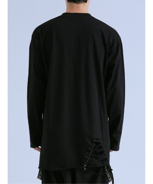 semantic design(セマンティックデザイン)の「【コットン100%】セマンティックデザイン グランジ クルーネック長袖Tシャツ(Tシャツ/カットソー・メンズ・ホワイト/ブラック・LARGE/MEDIUM)」の19枚目の写真