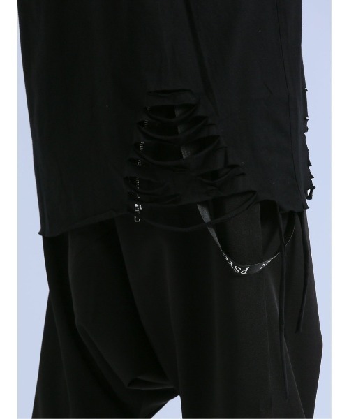 semantic design(セマンティックデザイン)の「【コットン100%】セマンティックデザイン グランジ クルーネック長袖Tシャツ(Tシャツ/カットソー・メンズ・ホワイト/ブラック・LARGE/MEDIUM)」の22枚目の写真