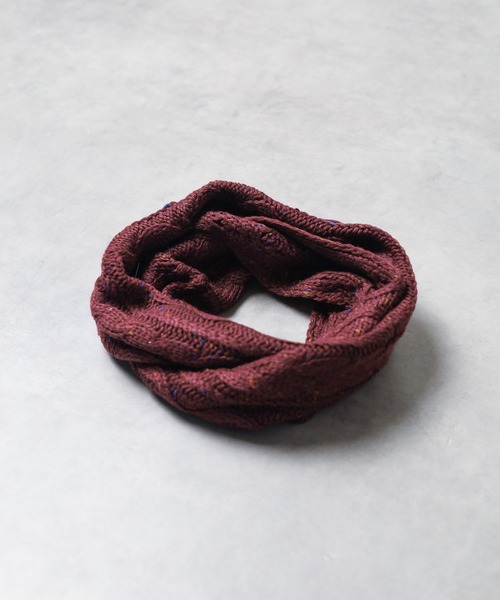 一点物】757 ひねりスヌード ネックウォーマー village ヴィレッジ