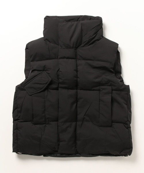 【ボリューム感が可愛い！秋冬コーデに】スタンドカラージップアップダウンベスト（ダウンベスト）｜Silly（シリー）