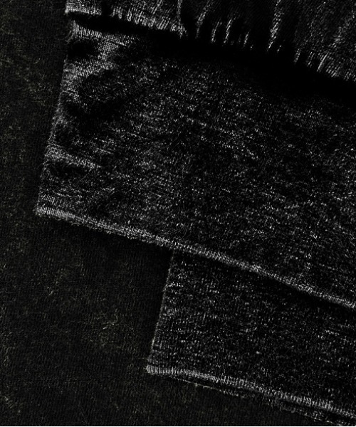 SETUP7（セットアップセブン）の「【SETUP7】ブリーチデニム風Tシャツ 長袖 KNF037（Tシャツ/カットソー・メンズ・ブラック・L/M）」の3枚目の写真