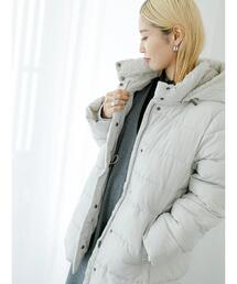 Samansa Mos2 blue | スタイルアップパデットコート(その他アウター)