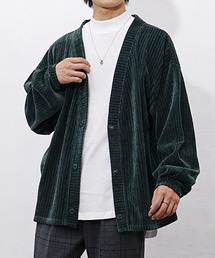MinoriTY | 【MinoriTY】カットコーデュロイビッグカーディガン ビッグシルエット オーバーサイズ ルーズフィット メンズ ライトアウター 春服 冬服(カーディガン/ボレロ)