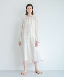 WHYTO.（ホワイト）の「「WHYTO./ホワイト」ギャザースモックドレス（ワンピース）」
