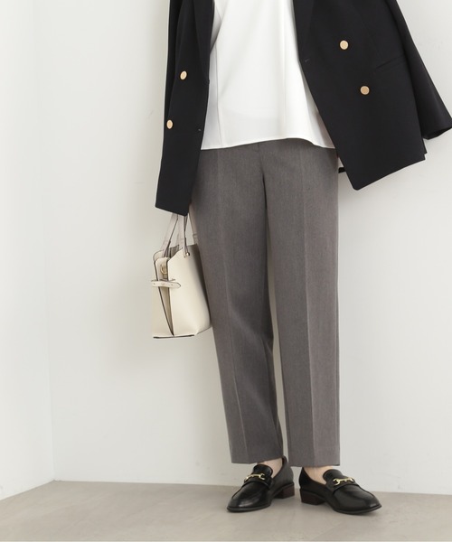 N.(N. Natural Beauty Basic)(エヌエヌナチュラルビューティーベーシック)の「【S Size Line】【セットアップ対応】◆センタープレステーパードパンツ(スラックス・レディース・オフホワイト/ブラック/グレー・SMALL/MEDIUM)」の16枚目の写真