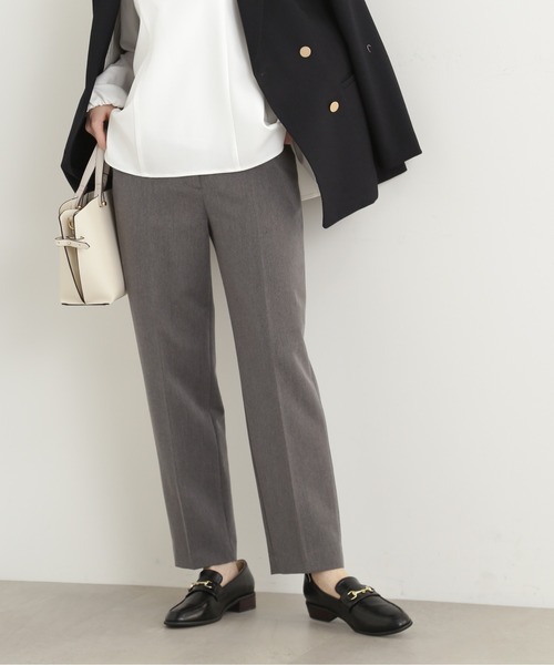 N.(N. Natural Beauty Basic)(エヌエヌナチュラルビューティーベーシック)の「【S Size Line】【セットアップ対応】◆センタープレステーパードパンツ(スラックス・レディース・オフホワイト/ブラック/グレー・SMALL/MEDIUM)」の17枚目の写真