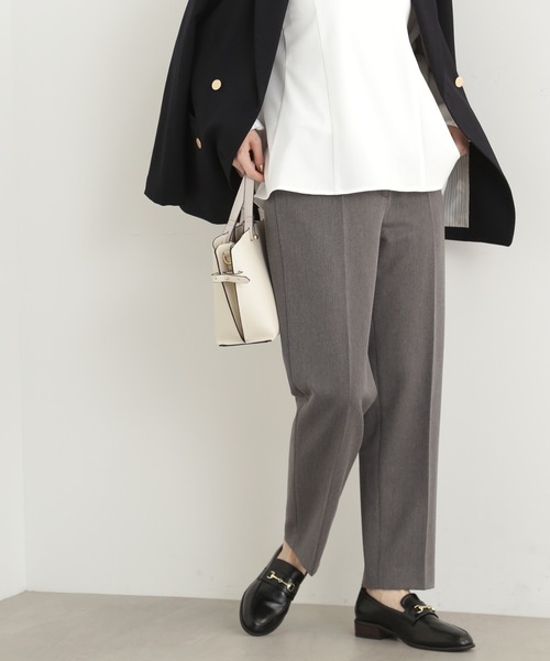 N.(N. Natural Beauty Basic)(エヌエヌナチュラルビューティーベーシック)の「【S Size Line】【セットアップ対応】◆センタープレステーパードパンツ(スラックス・レディース・オフホワイト/ブラック/グレー・SMALL/MEDIUM)」の18枚目の写真