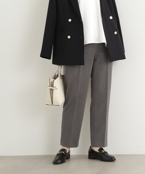 N.(N. Natural Beauty Basic)(エヌエヌナチュラルビューティーベーシック)の「【S Size Line】【セットアップ対応】◆センタープレステーパードパンツ(スラックス・レディース・オフホワイト/ブラック/グレー・SMALL/MEDIUM)」の21枚目の写真