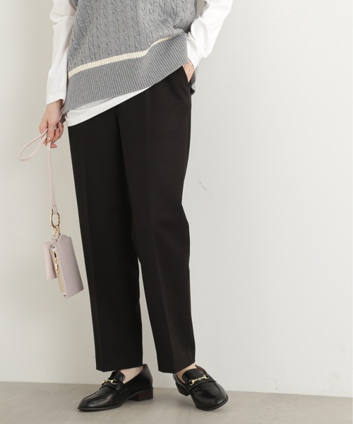 N.(N. Natural Beauty Basic)(エヌエヌナチュラルビューティーベーシック)の「【S Size Line】【セットアップ対応】◆センタープレステーパードパンツ(スラックス・レディース・オフホワイト/ブラック/グレー・SMALL/MEDIUM)」の15枚目の写真