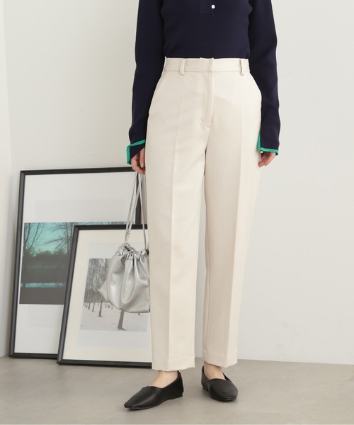 N.(N. Natural Beauty Basic)(エヌエヌナチュラルビューティーベーシック)の「【S Size Line】【セットアップ対応】◆センタープレステーパードパンツ(スラックス・レディース・オフホワイト/ブラック/グレー・SMALL/MEDIUM)」の4枚目の写真