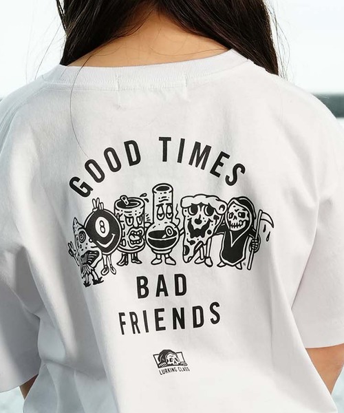 ●High School Disco● レースリボン Tシャツ (2色) ムラサキスポーツ限定】 LURKING CLASS ラーキングクラス GOOD