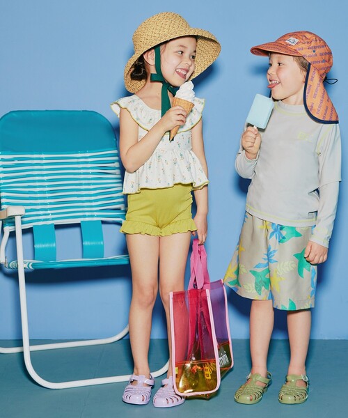 BEAMS mini（ビームスミニ）の「BEAMS mini / カラー PVC プールバッグ 24SS（トートバッグ・キッズ・ピンク/ブルー・ONE SIZE）」の20枚目の写真