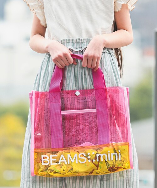 BEAMS mini（ビームスミニ）の「BEAMS mini / カラー PVC プールバッグ 24SS（トートバッグ・キッズ・ピンク/ブルー・ONE SIZE）」の17枚目の写真