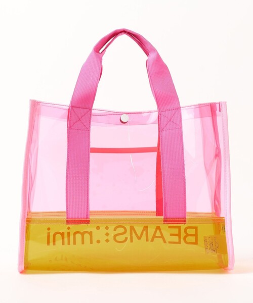 BEAMS mini（ビームスミニ）の「BEAMS mini / カラー PVC プールバッグ 24SS（トートバッグ・キッズ・ピンク/ブルー・ONE SIZE）」の13枚目の写真