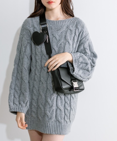 OLIVE des OLIVE（オリーブデオリーブ）の「ハートポーチ付ボディーバッグ　1041120030（ショルダーバッグ・レディース・ブラック/イエロー/アイボリー・FREE）」の12枚目の写真