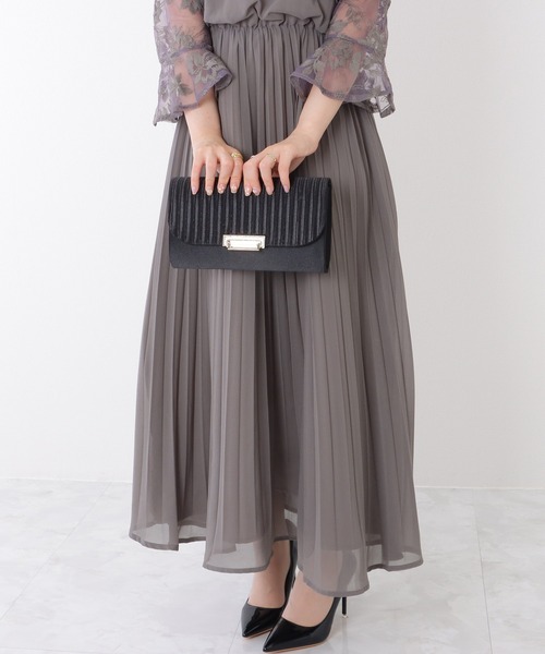 Lace Ladies(レースレディース)の「メタリック バックル プリーツ クラッチ バッグ(クラッチバッグ・レディース・アイボリー/ブラック/グレー・FREE)」の9枚目の写真