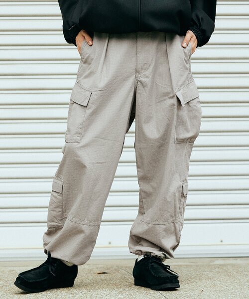 【OYSTER】ナイロン リップストップ ミリタリー オーバーパンツ BEAMS PLUS（ビームス プラス）MIL Over Pants Nylon Ripstop 3Layer
