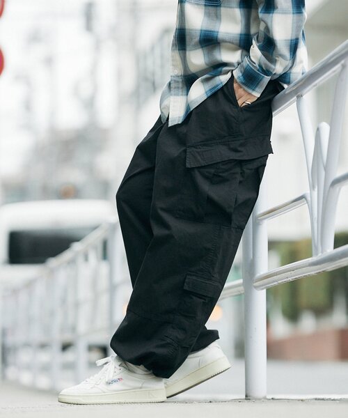 JOURNAL STANDARD(ジャーナルスタンダード)の「リップストップ 8P オーバーパンツ(カーゴパンツ・メンズ・ブラック/グレー/カーキ・MEDIUM/LARGE)」の13枚目の写真