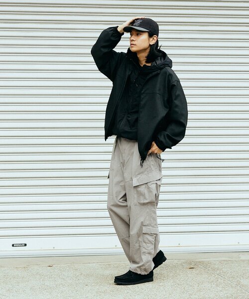 JOURNAL STANDARD(ジャーナルスタンダード)の「リップストップ 8P オーバーパンツ(カーゴパンツ・メンズ・ブラック/グレー/カーキ・MEDIUM/LARGE)」の9枚目の写真