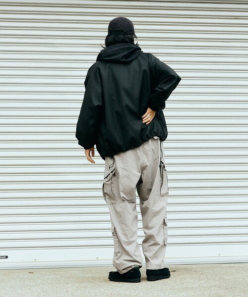 JOURNAL STANDARD(ジャーナルスタンダード)の「リップストップ 8P オーバーパンツ(カーゴパンツ・メンズ・ブラック/グレー/カーキ・MEDIUM/LARGE)」の14枚目の写真