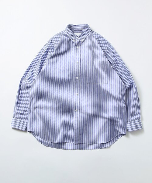 417 EDIFICE（フォーワンセブンエディフィス）の「〇ストライプB.Dシャツ（シャツ/ブラウス・メンズ・ライトブルー/エメラルドブルー/ブルー/ブルー系その他・SMALL/MEDIUM/LARGE）」の12枚目の写真