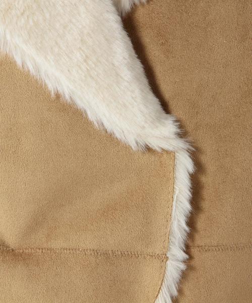 Another Edition（アナザーエディション）の「フェイクムートンショートコート/AEBC FAKE MOUTON SRT CT（ムートンコート・レディース・グレー/ブラウン・MEDIUM/SMALL）」の9枚目の写真