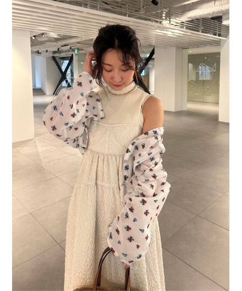 【美品】リリーブラウン　ビスチェディテールキャミワンピ LILY BROWN（リリーブラウン）の「ビスチェディテールキャミ