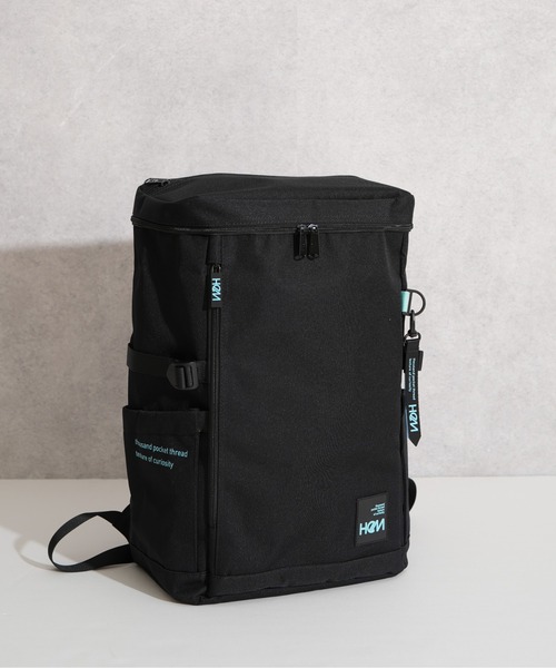 HeM（ヘム）の「【HeM/ヘム】 ルーク ボックスリュックサック SAC'S BAR 別注 32L（バックパック/リュック・レディース・グリーン/ブルー/ホワイト・FREE）」の4枚目の写真