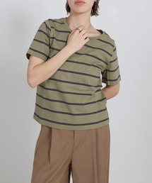 ボーダーシンプルTシャツ