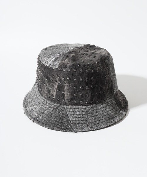 KANGOL（カンゴール）の「KANGOL DENIM MASHUP BUCKET（ハット・レディース・ネイビー/ブラック・M/L/XL）」の20枚目の写真