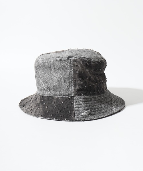 KANGOL（カンゴール）の「KANGOL DENIM MASHUP BUCKET（ハット・レディース・ネイビー/ブラック・M/L/XL）」の19枚目の写真