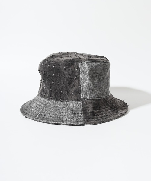 KANGOL（カンゴール）の「KANGOL DENIM MASHUP BUCKET（ハット・レディース・ネイビー/ブラック・M/L/XL）」の18枚目の写真