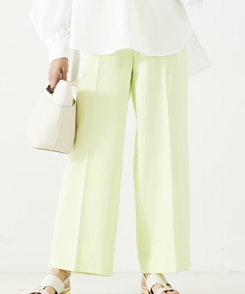 NEW！【感嘆/セットアップ対応】イージーストレートパンツ/冬服/セミオケ（スラックス）｜abahouse mavie（アバハウスマヴィ）