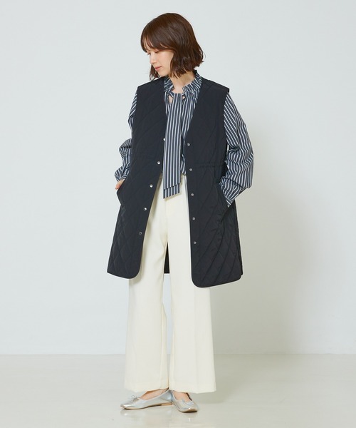 abahouse mavie（アバハウスマヴィ）の「【感嘆/セットアップ対応】イージーストレートパンツ（スラックス・レディース・ライム/オフホワイト/ブラック系その他/ブラック/イエロー/グレイッシュブルー・34/36/38/40）」の17枚目の写真